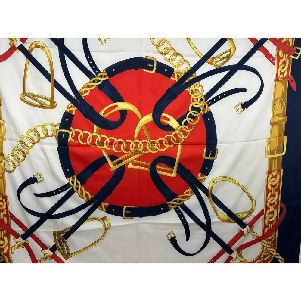 Large Square 100% Silk Scarf 34.5